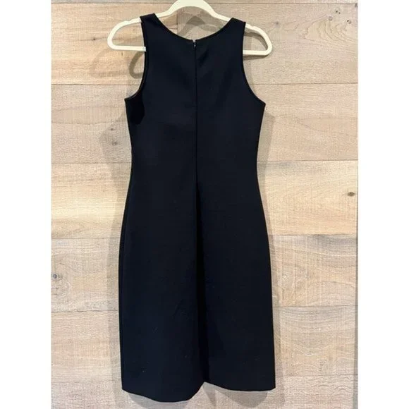 ST. JOHN COLLECTION black Sleeveless Knit Dress size 6 - Picture 9 of 13
